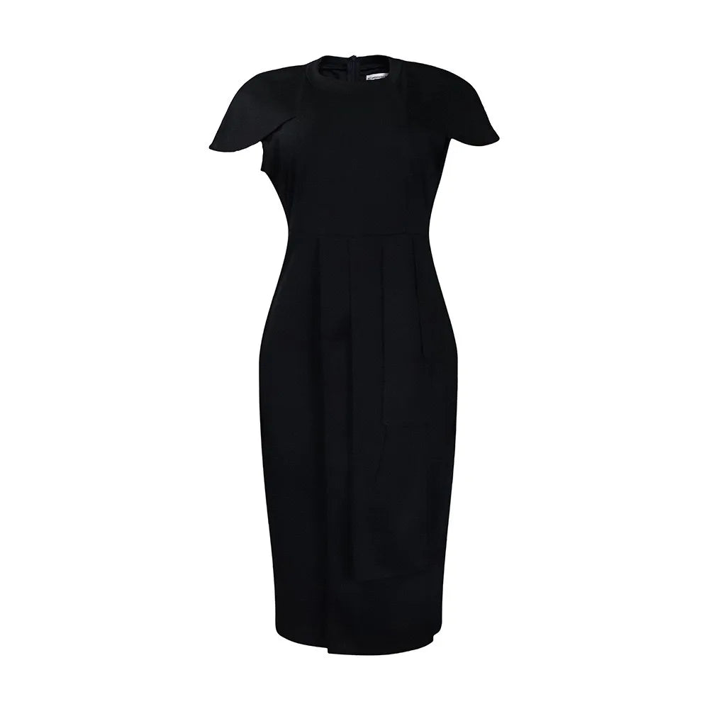 Elegant Solid Sheath Dress for Professional Women - Image 67