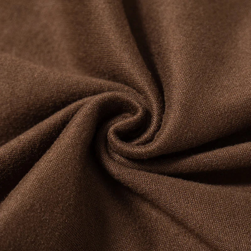 Chic Black Long Sleeve Square Collar Mini Dress - Image 35