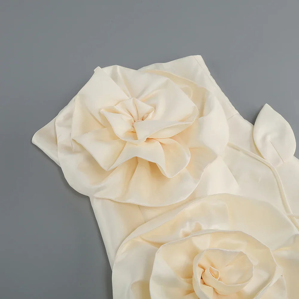Elegant Floral Back-Tie Dress for Special Occasions - Image 8