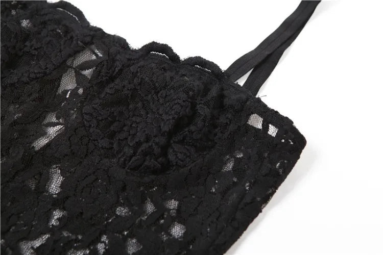 Elegant Lace Floral Mesh Dress for Evening Parties - Image 20