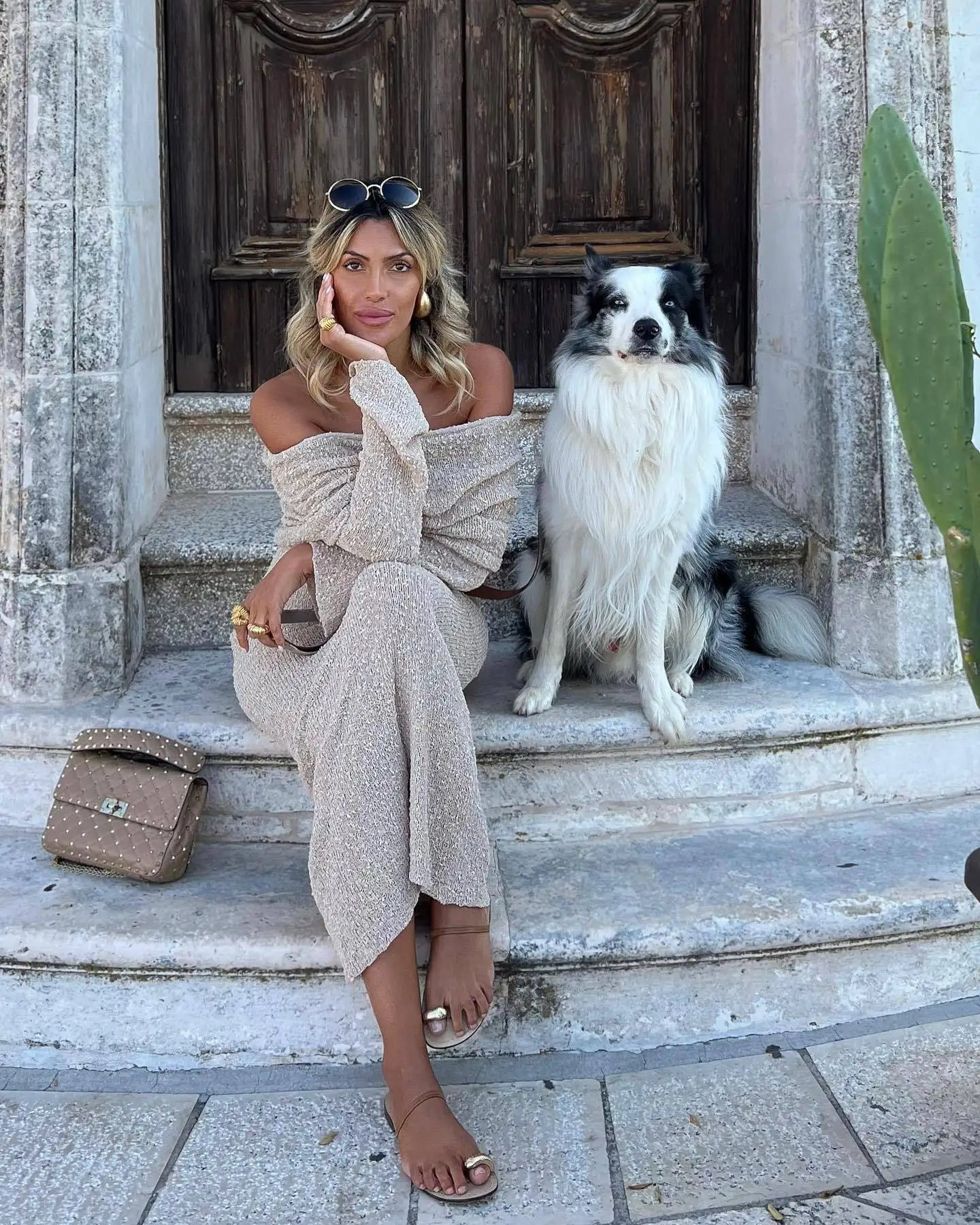Elegant Summer Maxi Dress with Long Sleeves and Sheer Style - Image 5