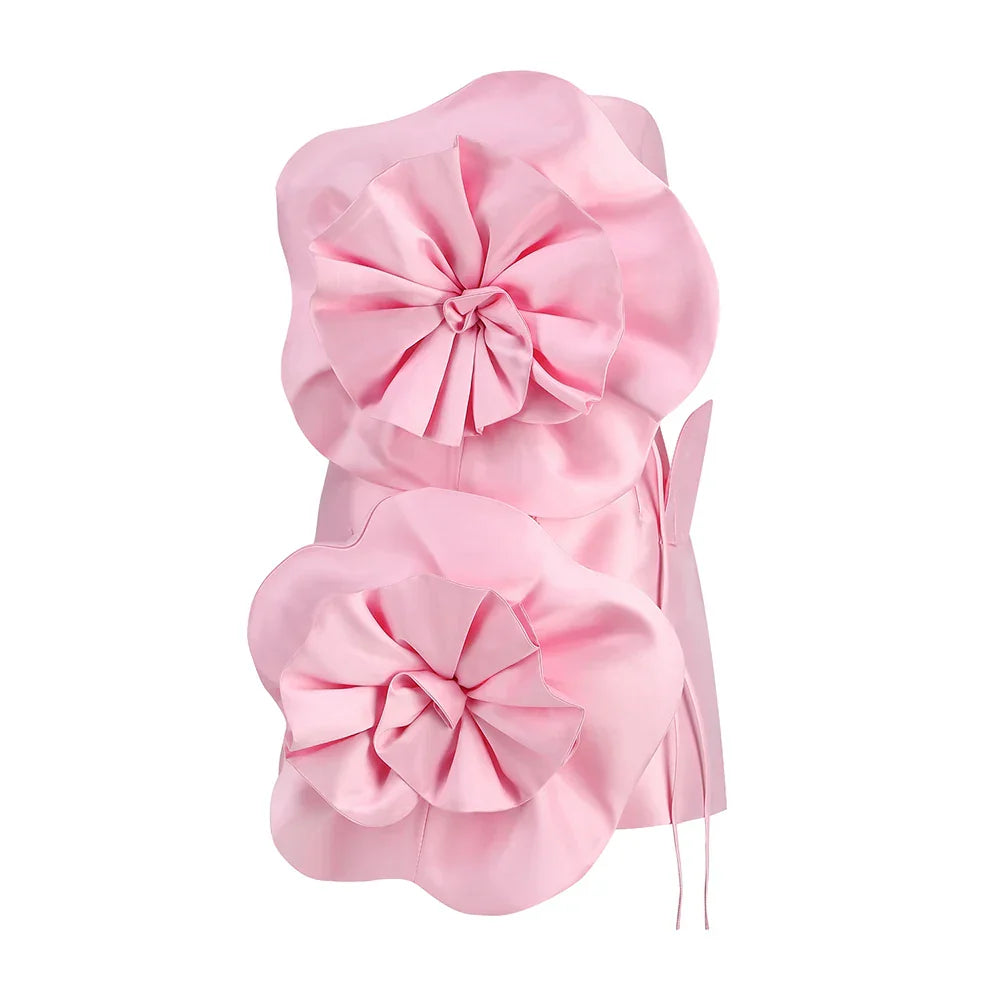 Elegant Floral Back-Tie Dress for Special Occasions - Image 2