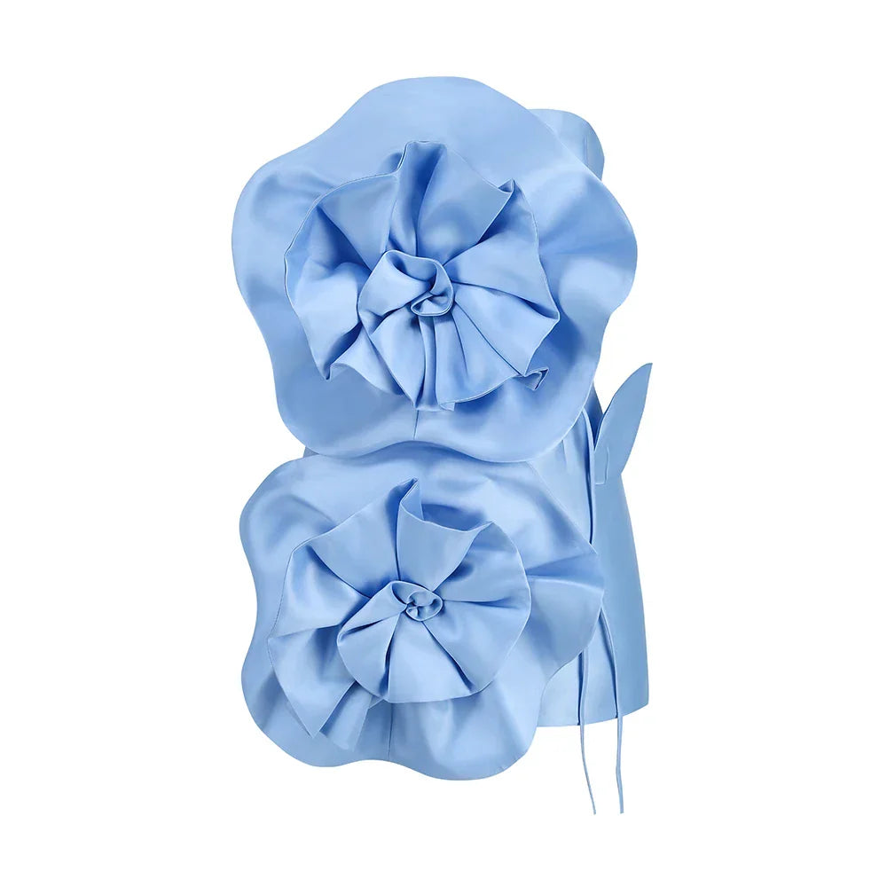 Elegant Floral Back-Tie Dress for Special Occasions - Image 6