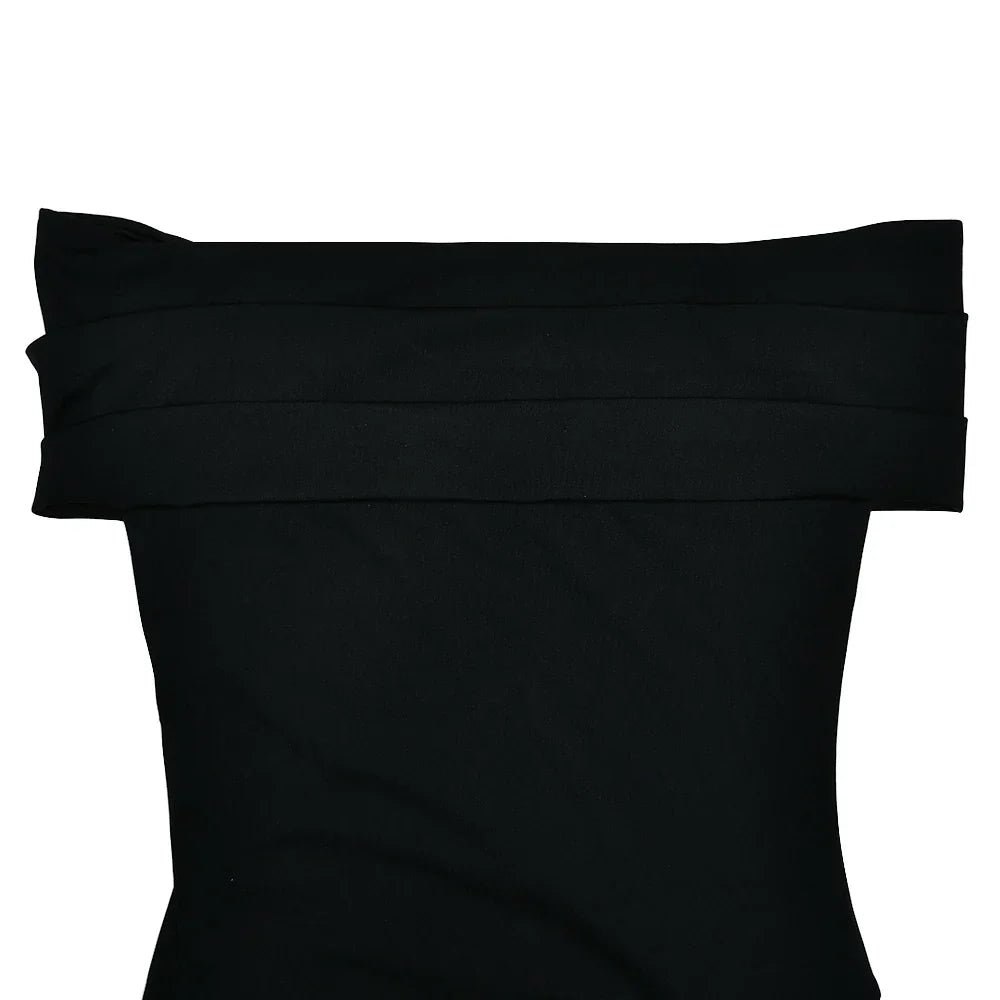 Elegant Strapless High Stretch Pleated Evening Dress for Women - Image 14