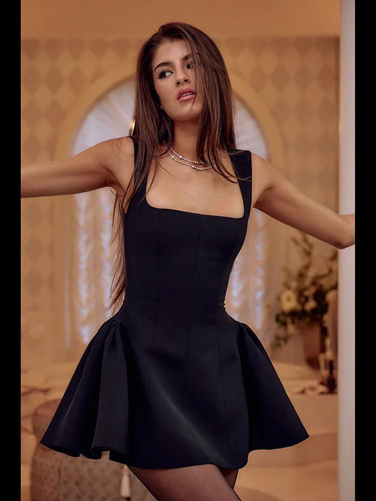 Elegant Backless Slim Mini Dress for Cocktail Parties - Image 7