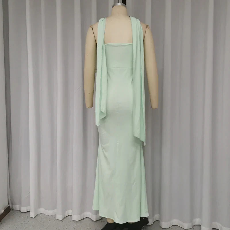 Elegant Summer Sleeveless A-Line Mermaid Dress for Women - Image 7