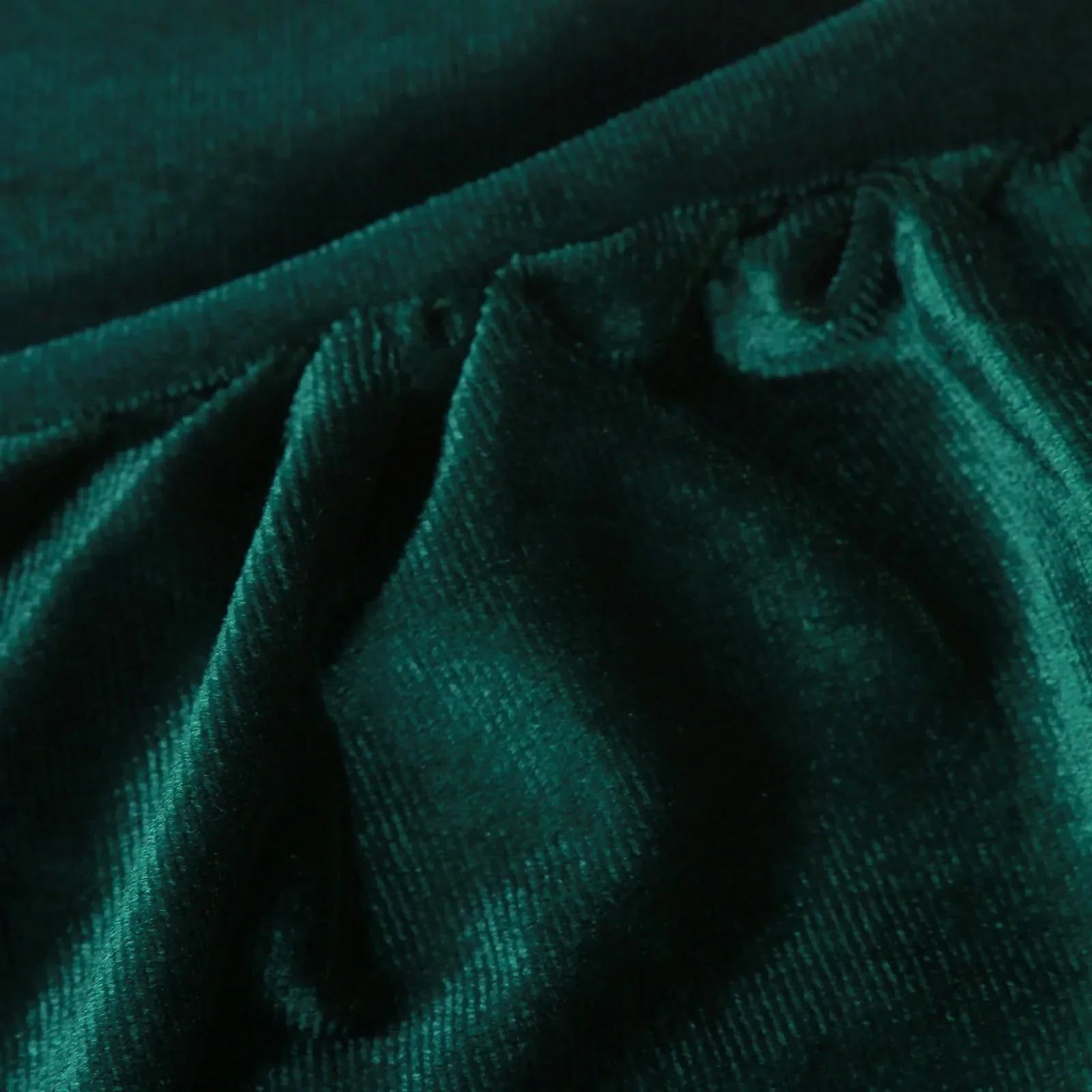 Elegant One-Shoulder Summer Dress with Velvet Skirt - Image 4