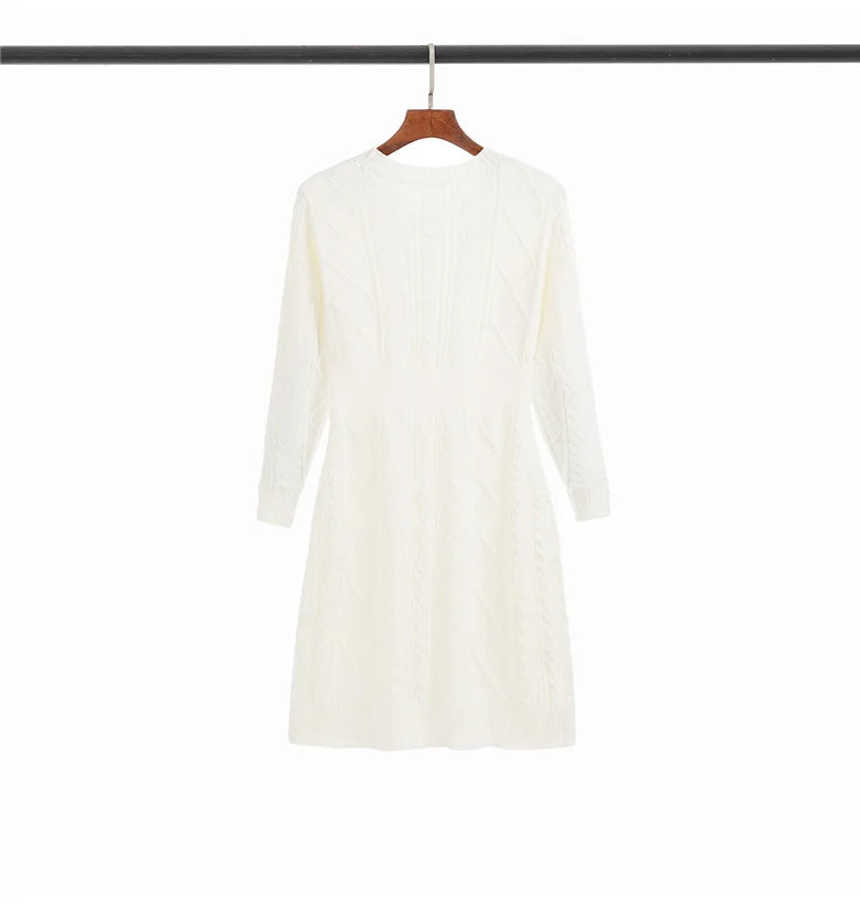 Soft Cozy Wool Knit Mini Dress for Autumn/Winter - Image 28