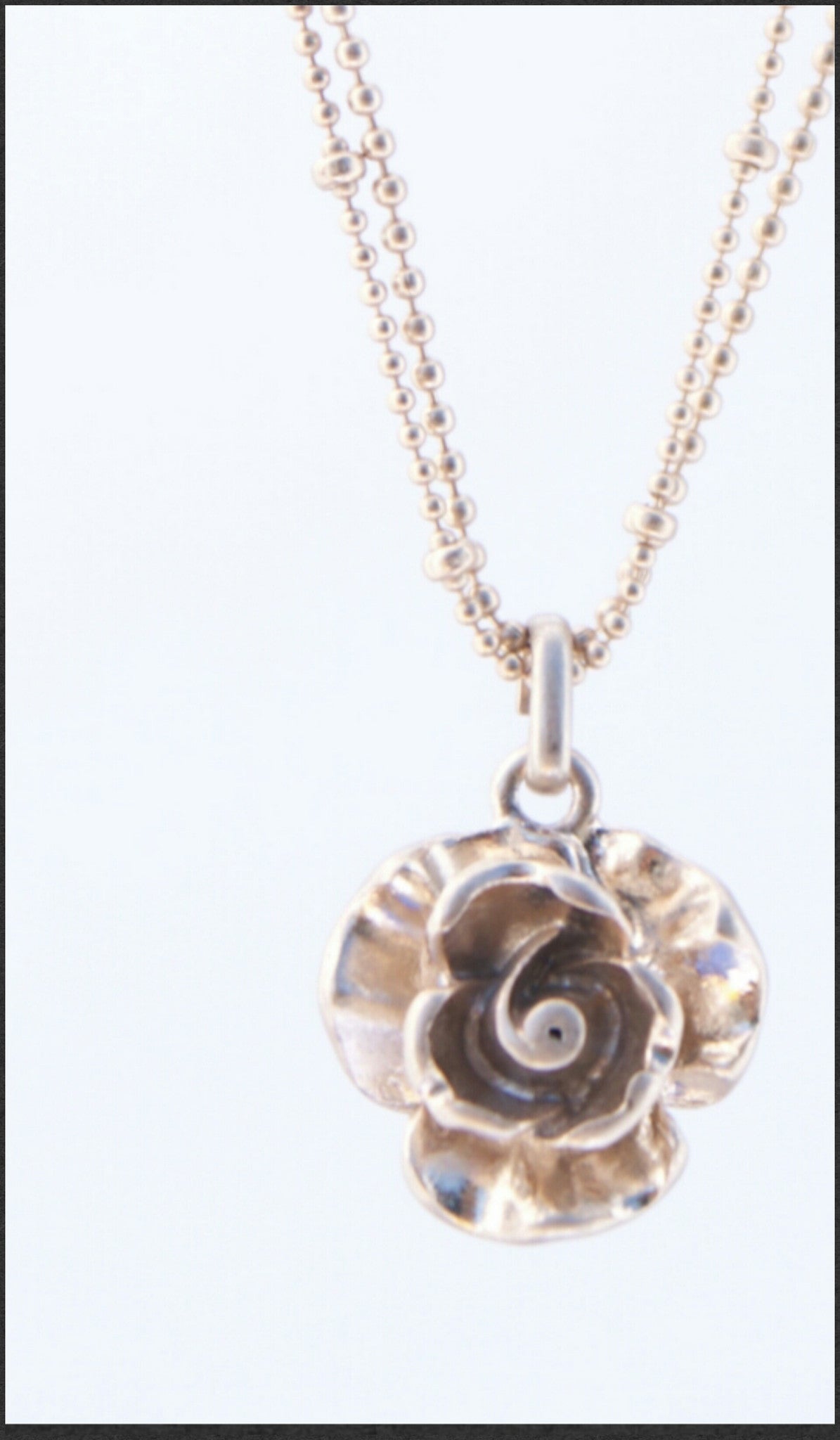 Gold Rose Necklace – Whitehot Jewellery