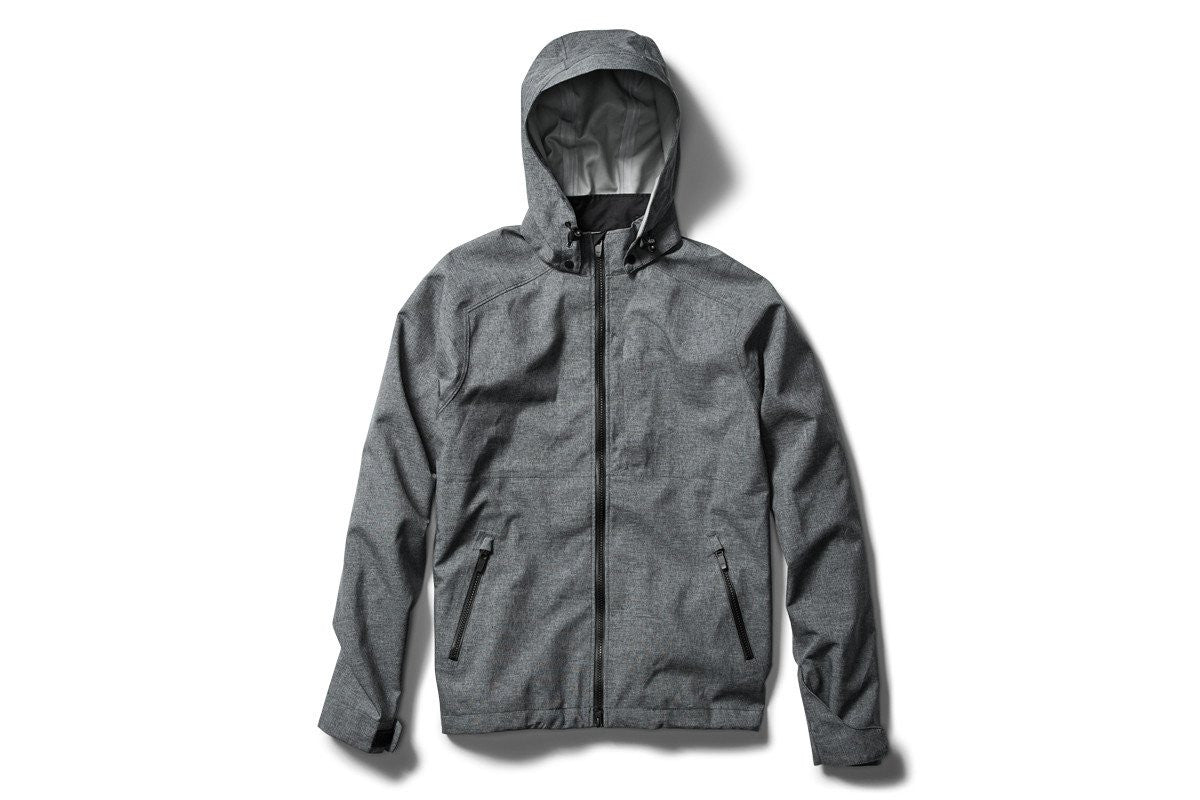 swrve 3 layer fully seam sealed waterproof full zip jacket with remova