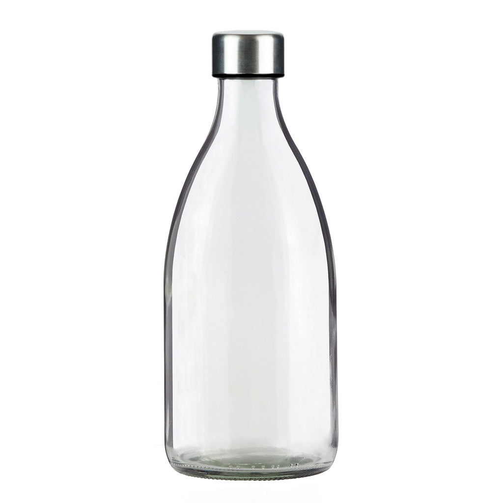 Clear 1 0L Fridge Glass Bottle Stainless Lid GRIP And GO Glass Bottles   Plain 34949842 Edb6 49ba 9046 6e68631377fb 1024x1024 