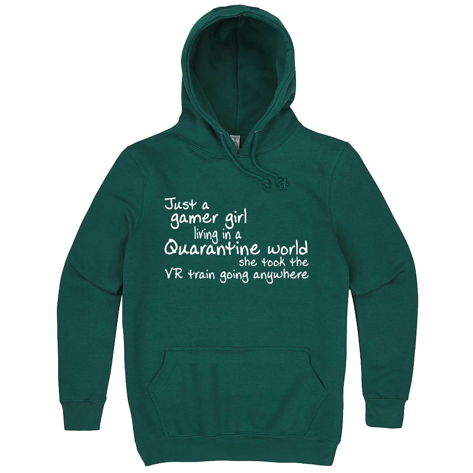 Funny "Just a Gamer Girl Living in a Quarantine World" hoodie