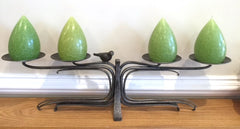 Lisa Elias candle holder with bird.