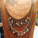 Multi-Level Chain Necklace with Beads