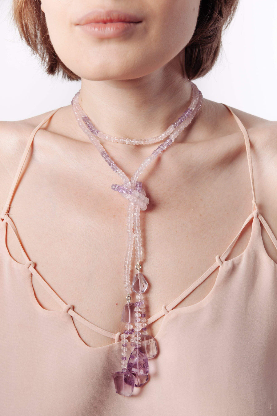 pink amethyst necklace