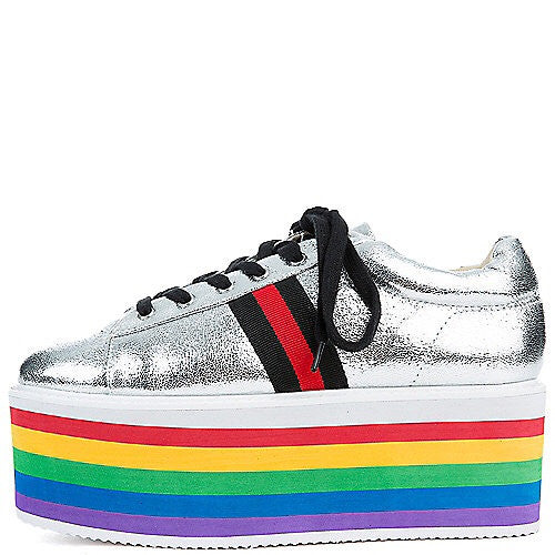 rainbow shoes platform