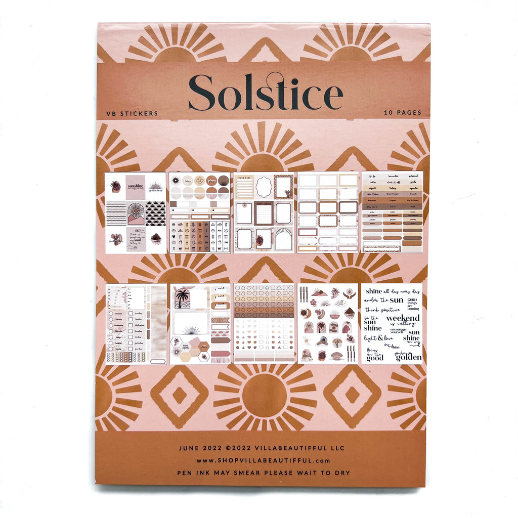 Solstice VB Sticker Book