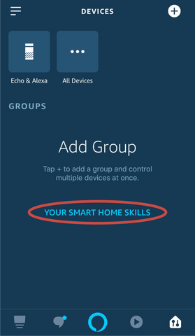 select smart home skills in alexa
