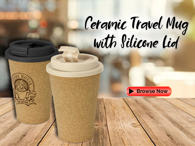 Ceramic Travel Mug With Silicone Lid