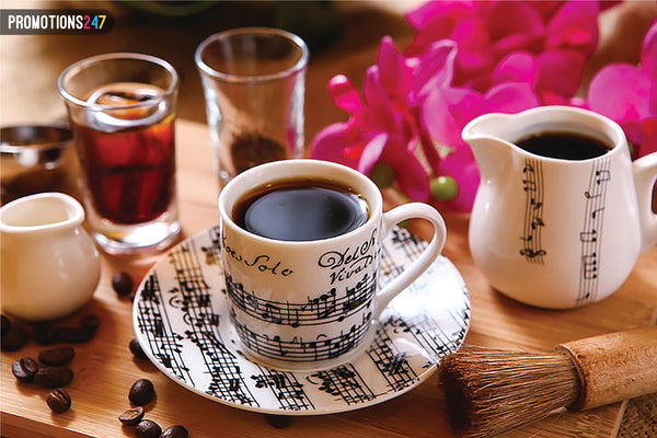 Coffee Mugs with musical tones
