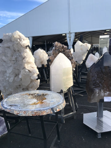 crystals at the tuscon gem show