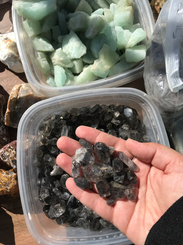 crystals at the tuscon gem show