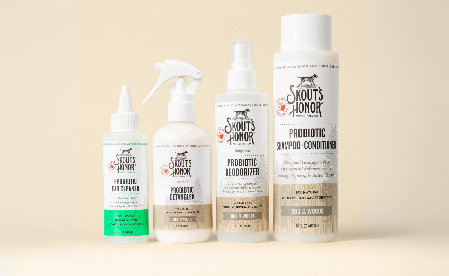Skout's Honor Probiotic Grooming Bundle in Dog of the Woods scent