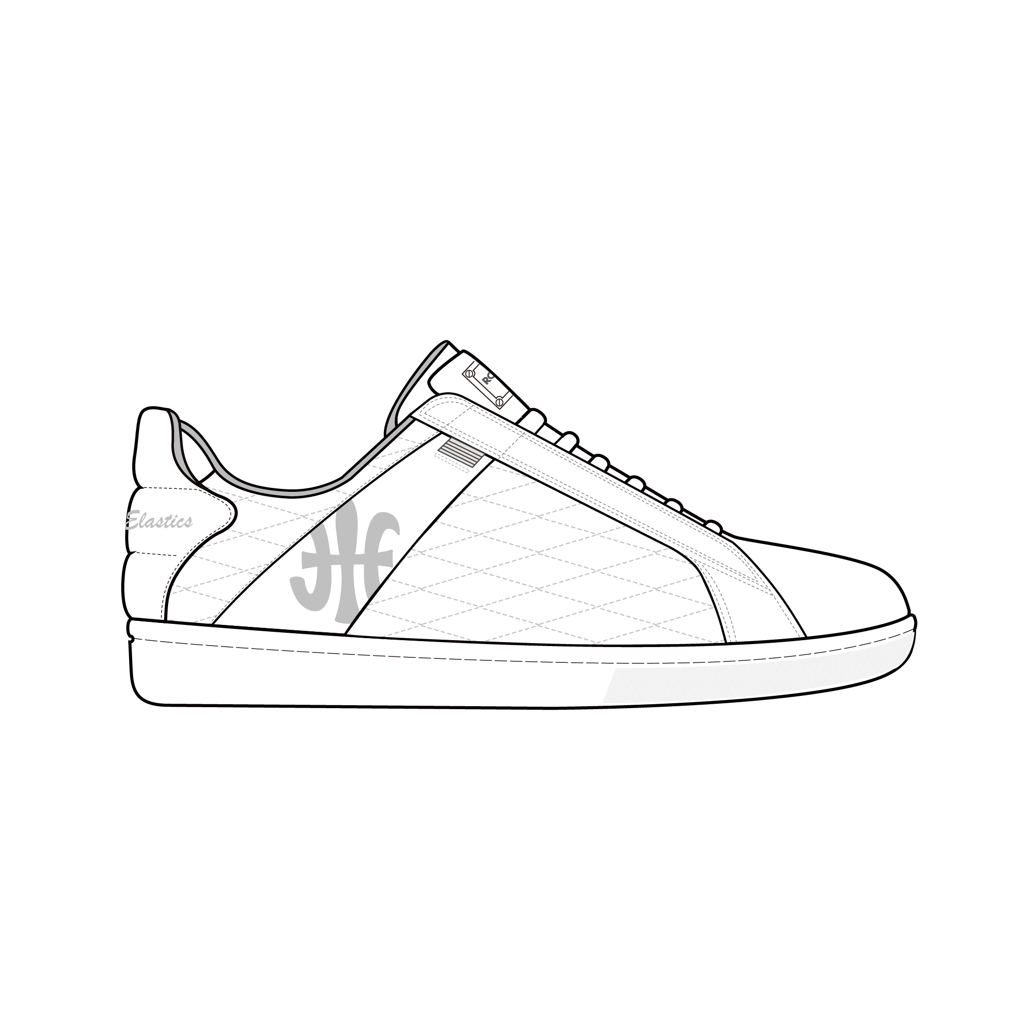 Royal Elastics Mens High Top Laceless White Black Sneakers Size US 11  02264102 | eBay