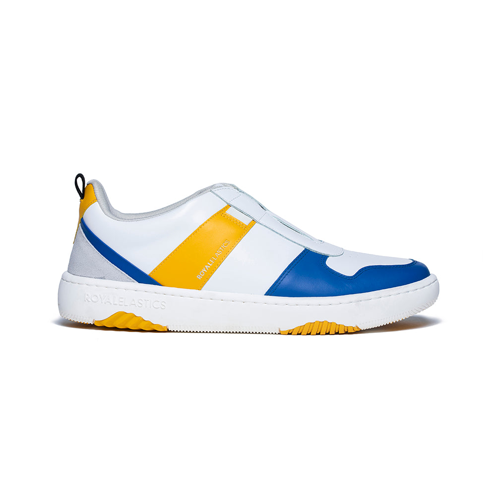 mens blue and yellow sneakers