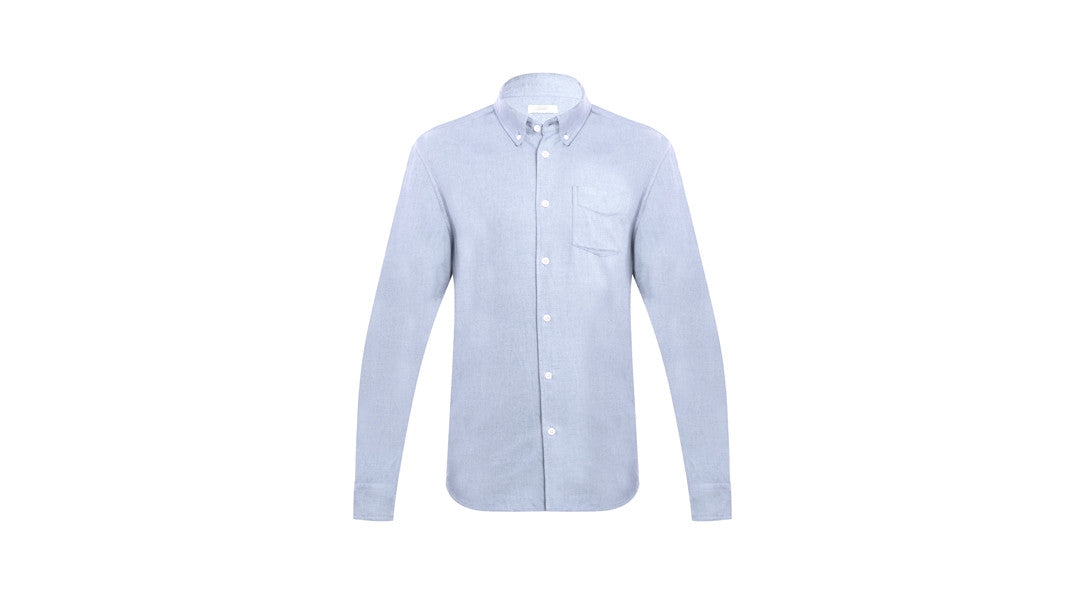 Svelte Men's Merino Wool Blend Blue Lounge Shirt – Svelte London