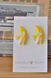 Banana Resin Miniature Food Stud Earrings