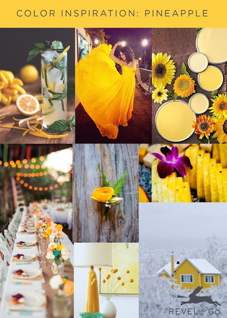 Revel & Co's Color Inspiration: Pineapple