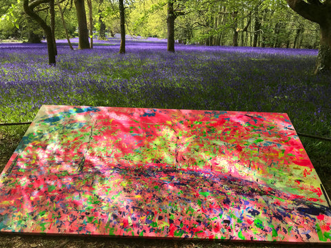 Enys Gardens Bluebell Festival 2022  SAT 30TH APRIL- SUN 8TH MAY  10AM - 5PM, Enys Gardens Bluebell Festival, Enys House and Gardens Art Exhibition 2022, Landscape Art, Cornish Art, Bank Holiday Weekend, Chloe Tinsley, Chloe Gallery, Landscape Art, Enys info bluebells, 