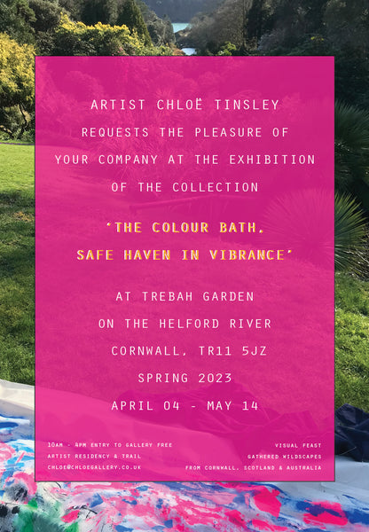 Trebah Garden, Art Exhibition at Trebah, Artist Chloë Tinsley, Spring 2023, Cornish Art, April, May