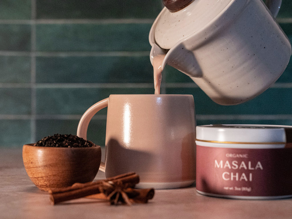 masala chai tin used to make chai latte