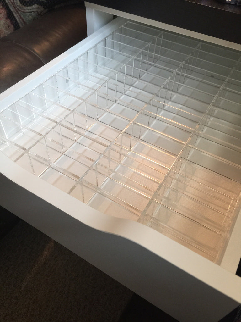 Luxury Acrylic Blush Organizer Designed For Ikea Alex Vanity