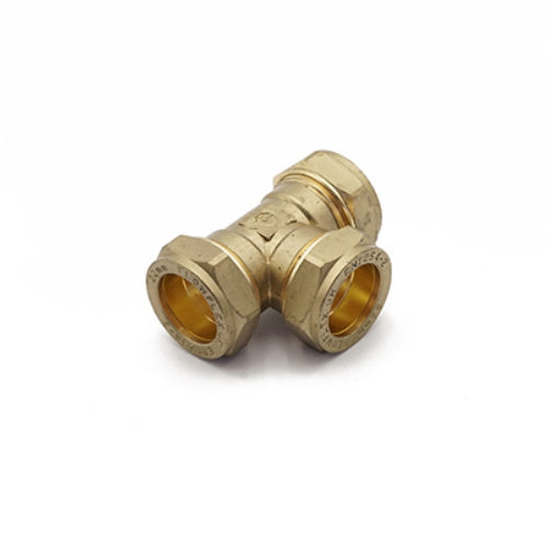 Compression Equal Tee 15mm  Buy 15mm Compression Fittings from