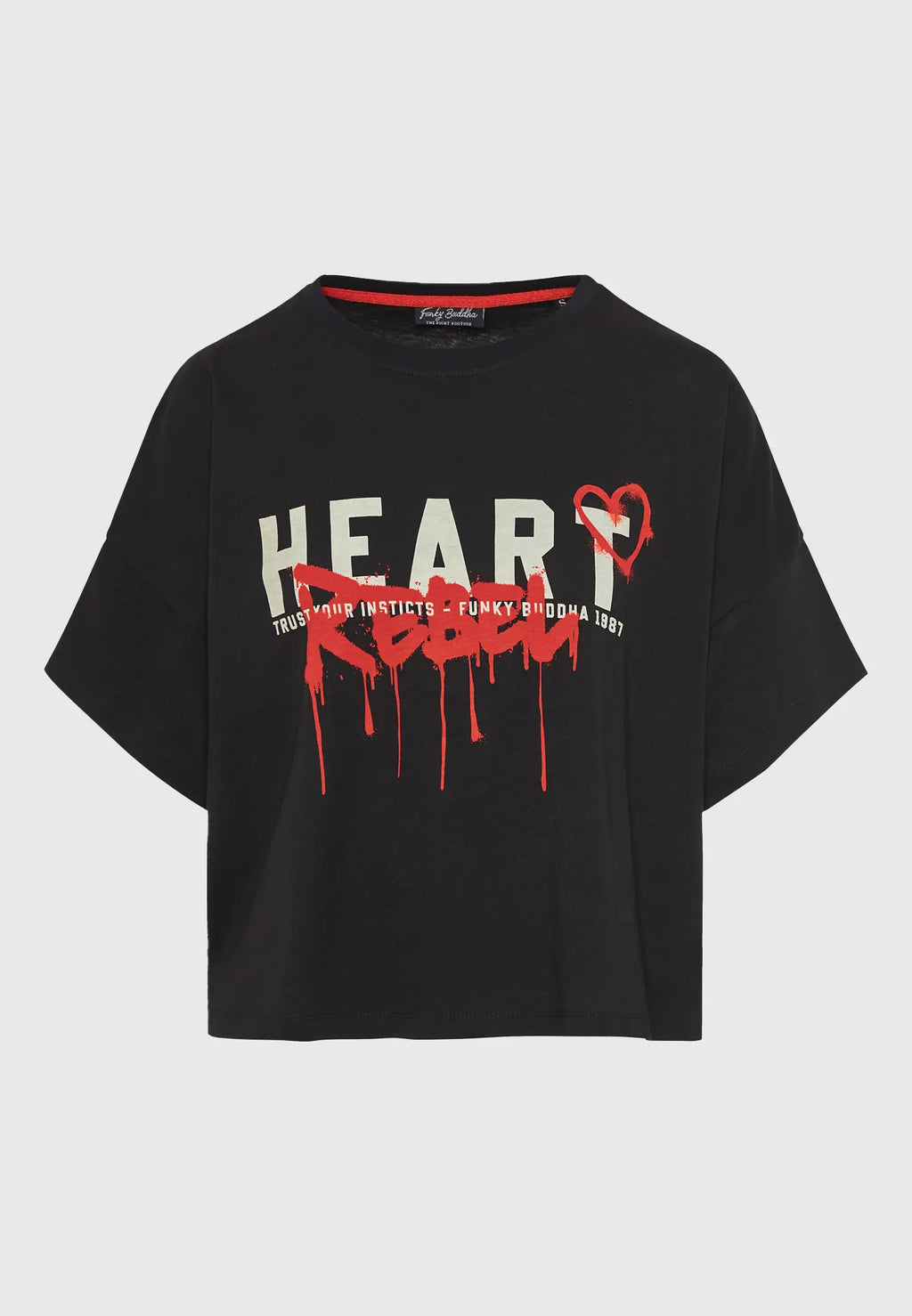 Loose fit γυναικειο t-shirt με text artwork τυπωμα