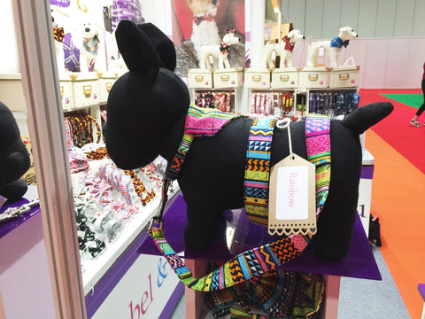 Rainbow dog collar range by Mabel & Mu