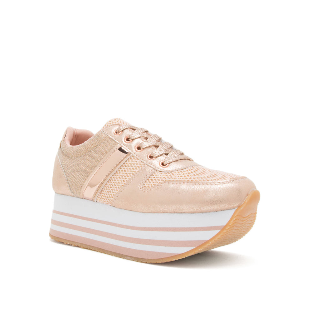 qupid rose gold sneakers