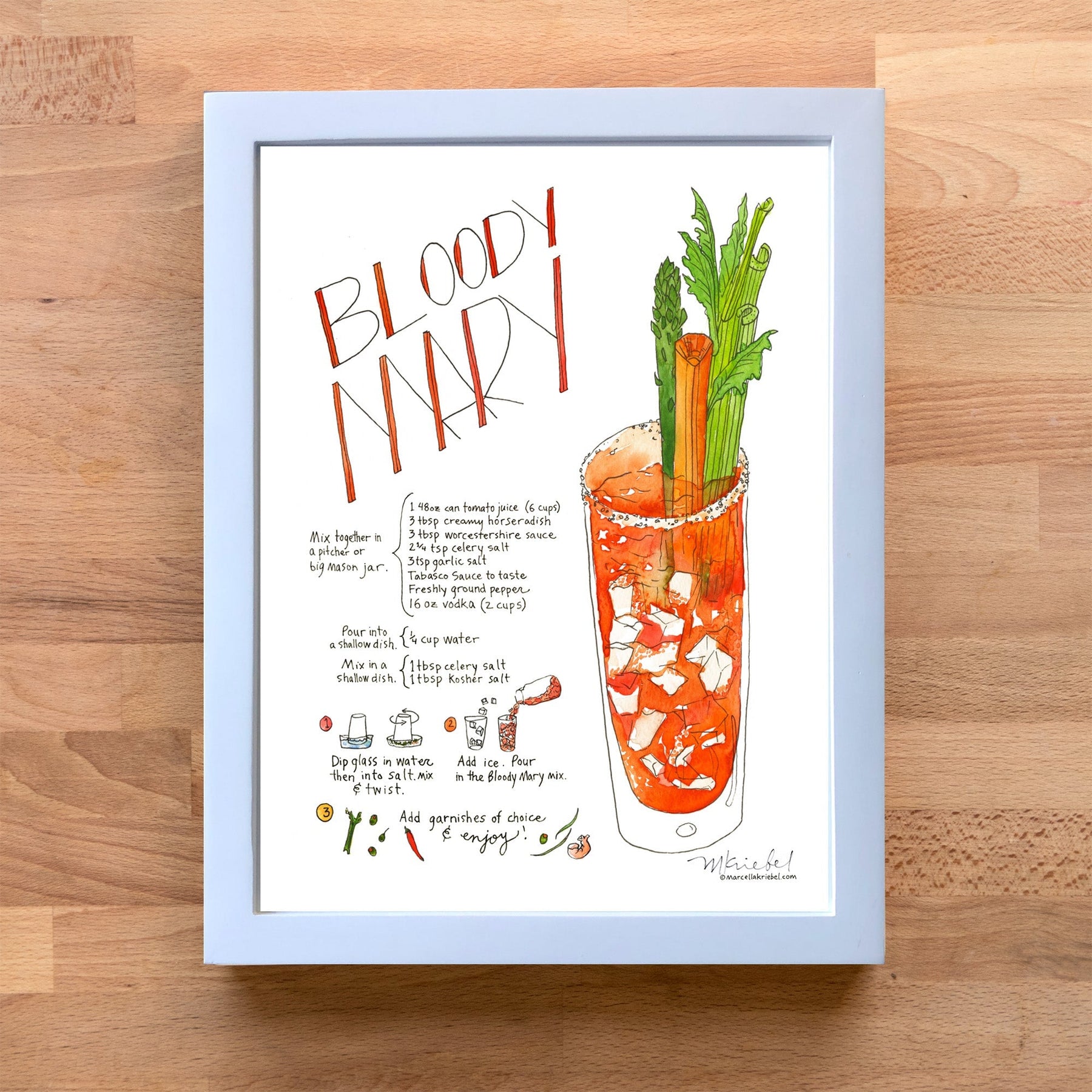 Design Your Own Mixed Drink - Original Illustrations and Recipes