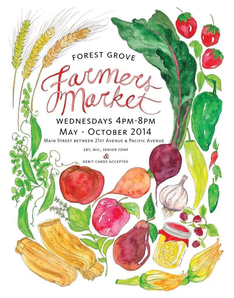 Farmers Market Poster Marcella Kriebel