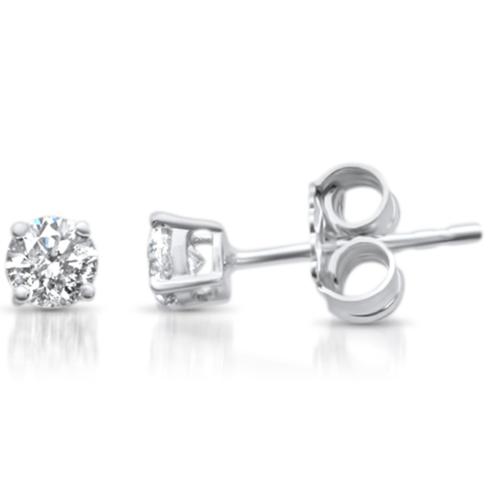 .50ct G SI 14K White Gold  Diamond Solitaire STUD EARRINGS