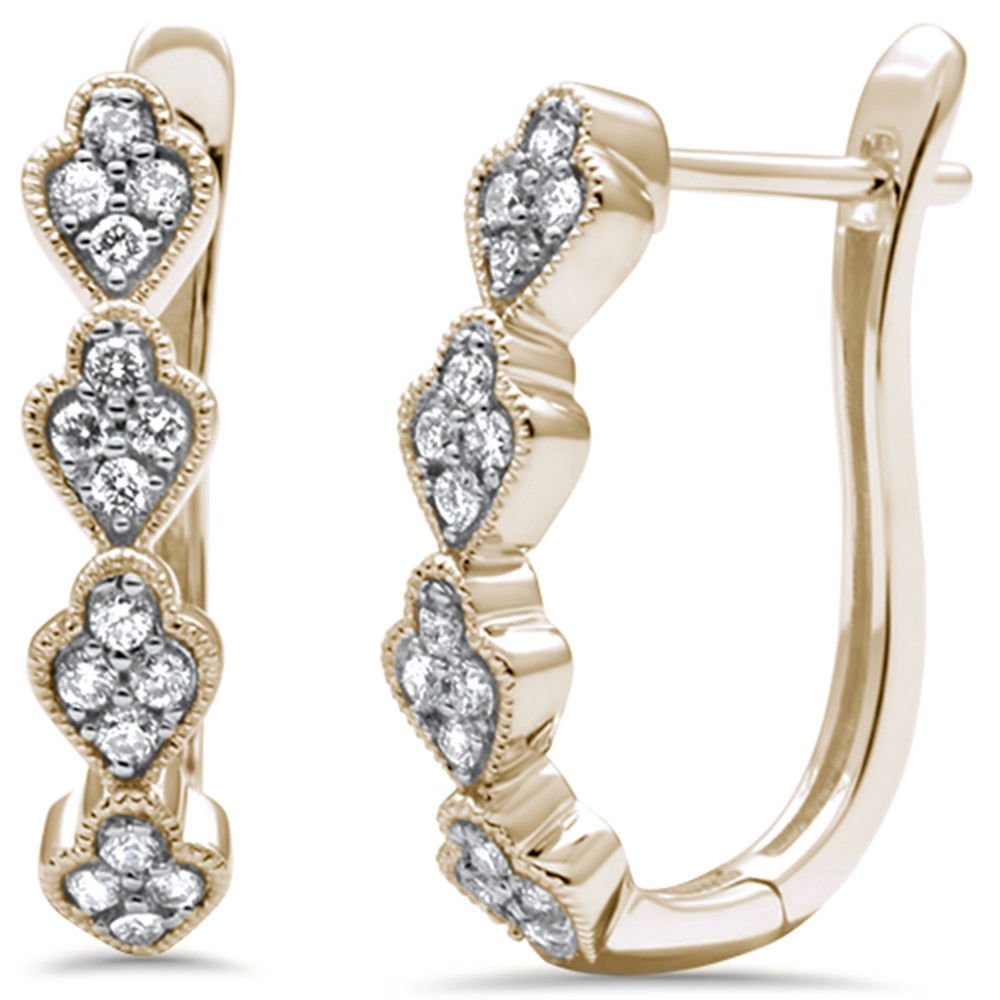 ''SPECIAL! .33ct G SI 14K Yellow Gold DIAMOND Hoop Earring''