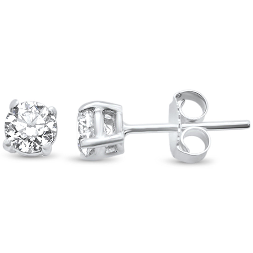 SPECIAL!  .40ct G SI 14K White GOLD Diamond Solitaire Stud Earrings