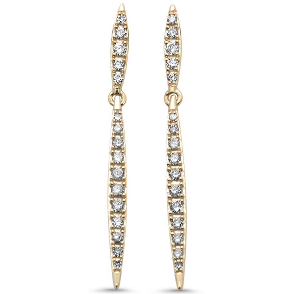 SPECIAL! .49ct G SI 14K Yellow Gold DIAMOND Drop Earrings