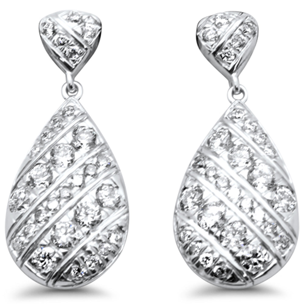 SPECIAL!  .62ct G SI 14K White Gold DIAMOND Drop Earrings