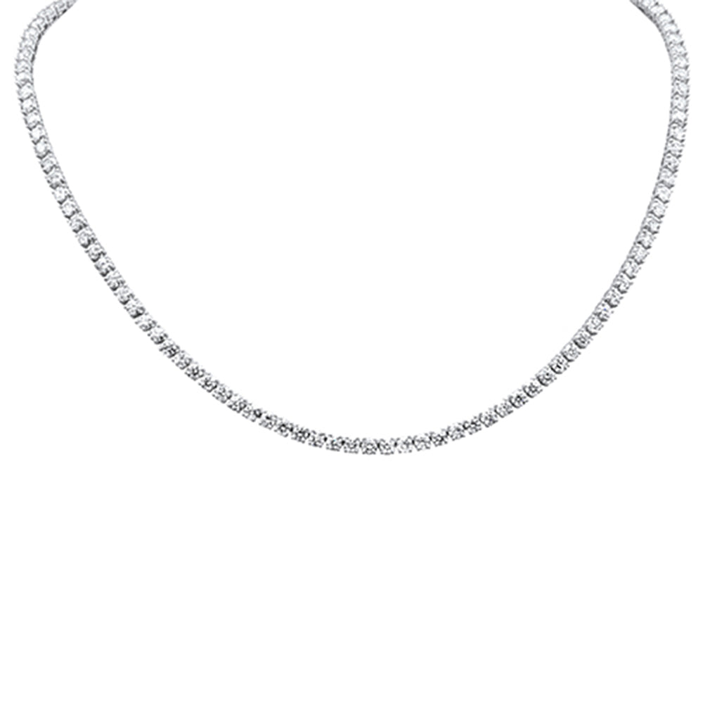 ''SPECIAL! 12.51ct G SI 14K White Gold DIAMOND Tennis Necklace 14'''' + 2'''' EXT''