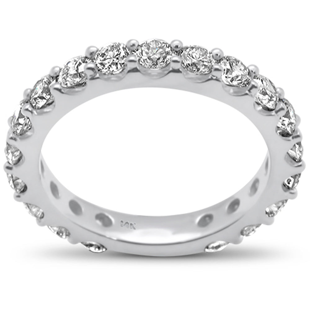 ''SPECIAL!  1.82ct G SI 14K White GOLD Diamond Eternity Band Ring Size 6.5''