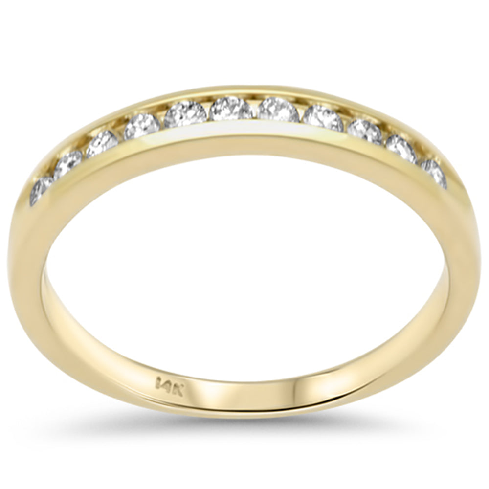 SPECIAL!  .36ct G SI 14K Yellow Gold DIAMOND Wedding Band Size 6.5